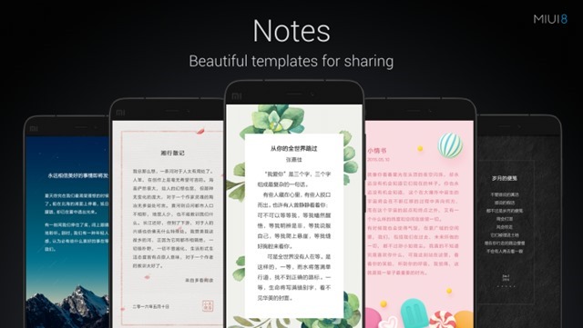 Notes from MIUI 8