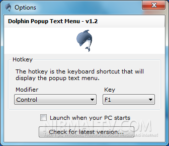 Options for dolphin editor