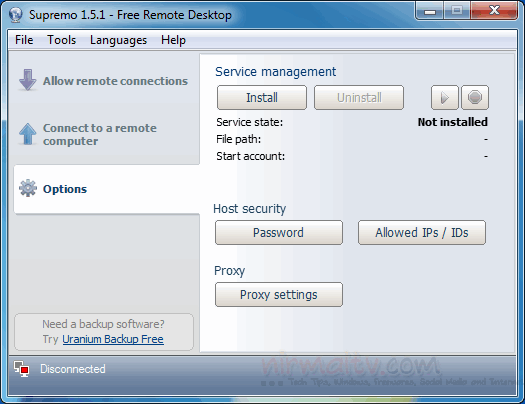how to remove supremo remote desktop