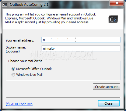 Outlook Autoconfig