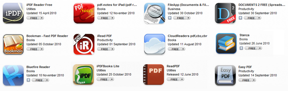PDF readers for iPad