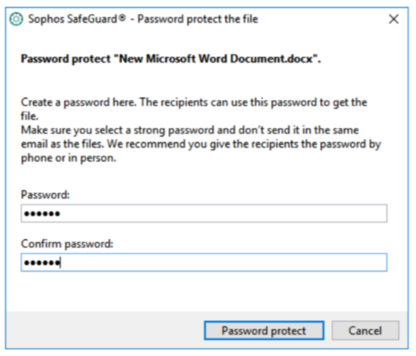 Password protection