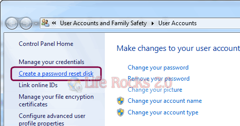 Password Reset Disk