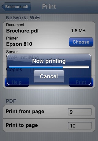 Print n Share iPhone App