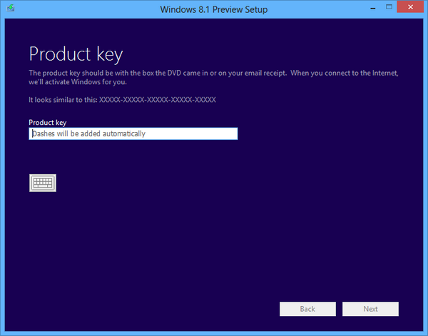 Product key