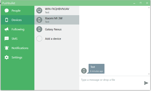 Pushbullet desktop