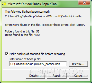 Repair Inbox