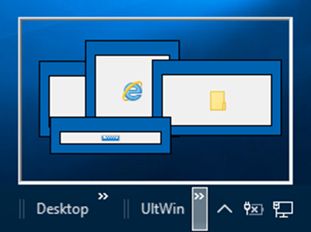Interactive View of Windows Desktop