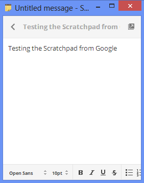 Scratchpad