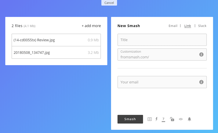 New file sharing site Smash has no ads, no file size limits, and a creative  twist