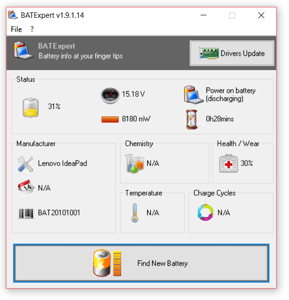 Laptop Battery Health