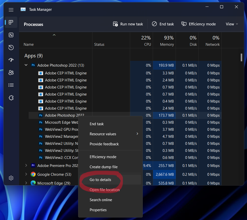 Set CPU Priority Levels on Windows 11