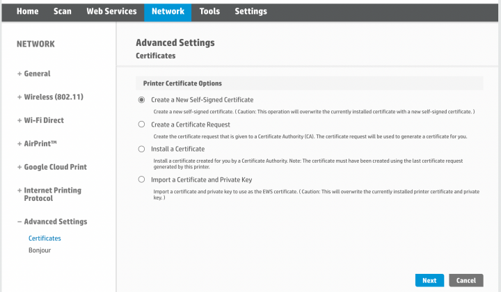 configure crypto identification credentials