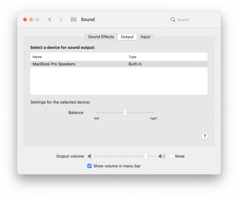 Audio Mac- How to Change the Sound Output Settings on macOS