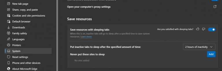 How to Enable Sleeping Tabs on Microsoft Edge Browser