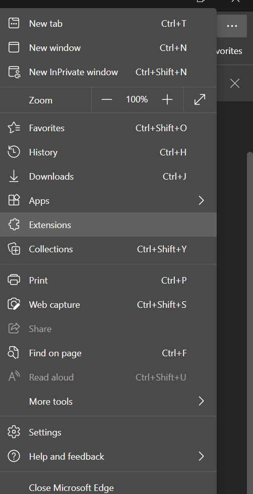 Clear Browsing Data on Microsoft Edge