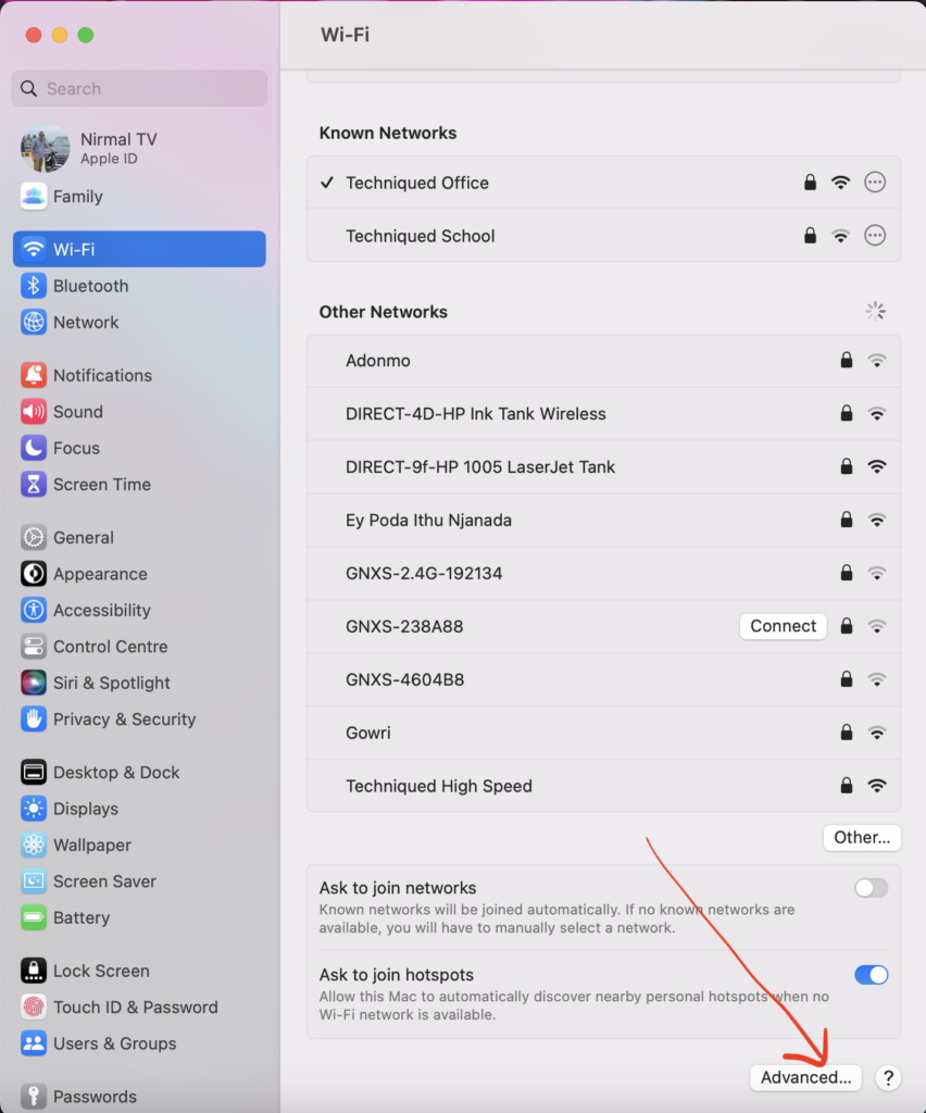 Find Your MAC Address in macOS Ventura