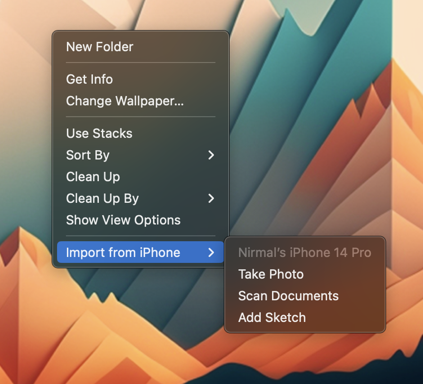 Scan Documents on your macOS using iPhone