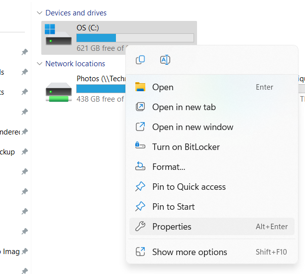 Run CHKDSK in Windows 11