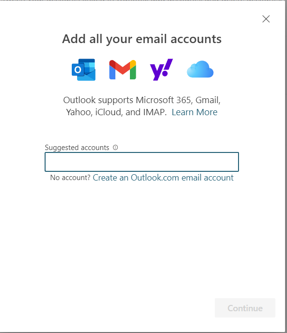 Add Gmail Account to New Outlook