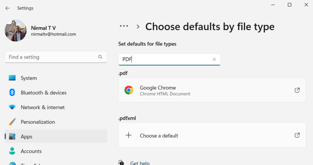 chrome pdf reader by default