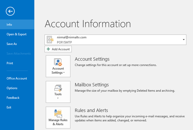 if you have multiple accounts in outlook 2016 signatures