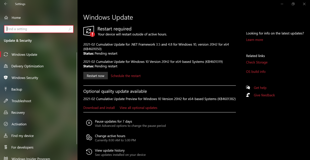 Windows 10 Update