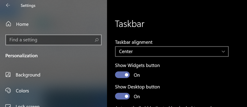 Align Windows 11 Taskbar and Start to Left 