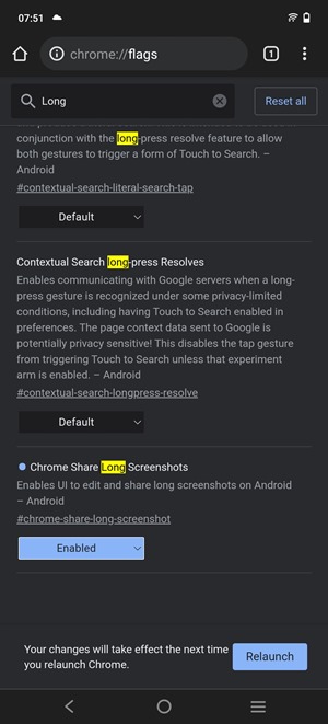 Take Long Screenshots in Chrome for Android