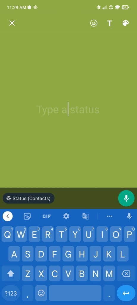 Add Voice Message to WhatsApp Status