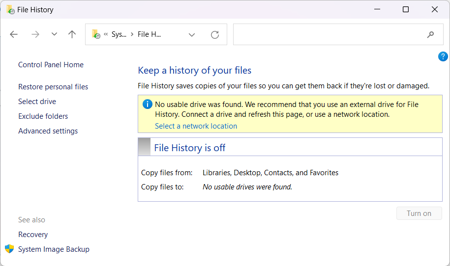 Automatic File Backup in Windows 11