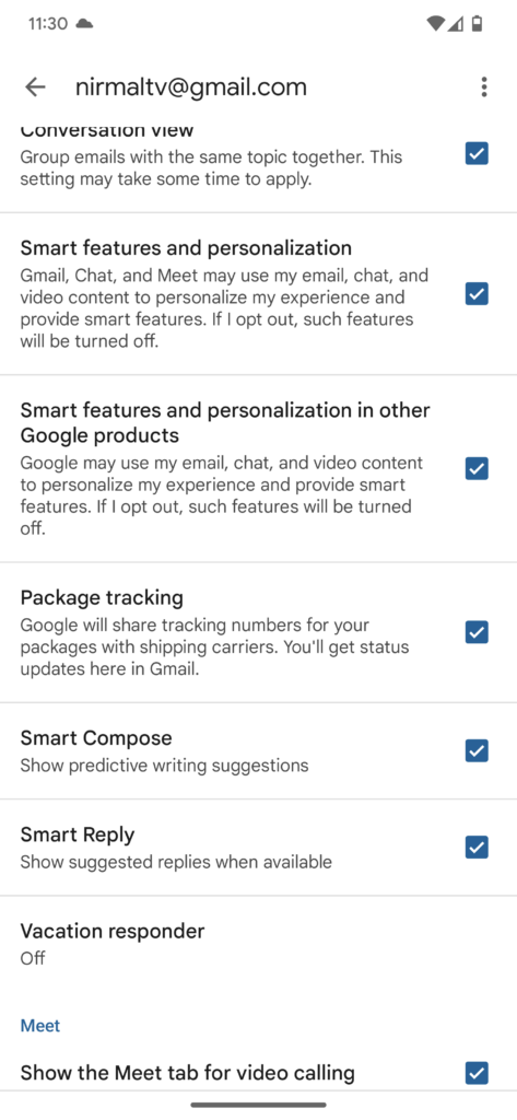 Enable Package Tracking in Gmail