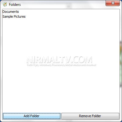 Select Folders
