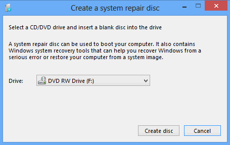 Select disk