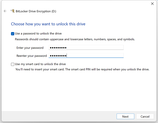 Enable BitLocker on Windows 11