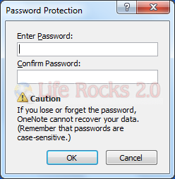 Set password for protection