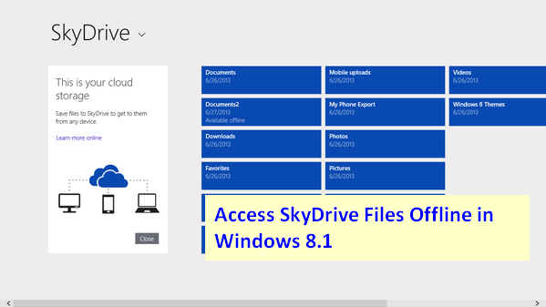 Skydrive Windows 8