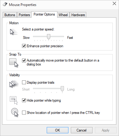 how to calibrate mouse pointer between displays