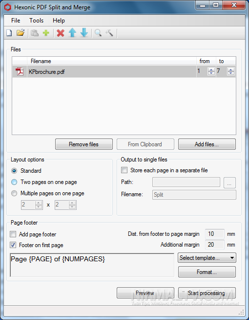 Split and Merge PDF