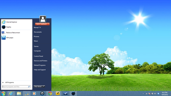 Start Menu 8