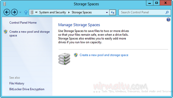 Storage spaces
