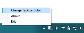 Taskbar color