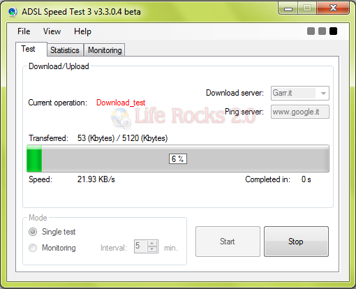 Test Broadband speed