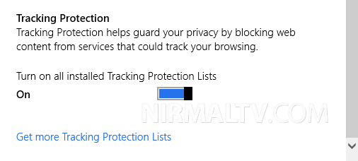 Tracking protection