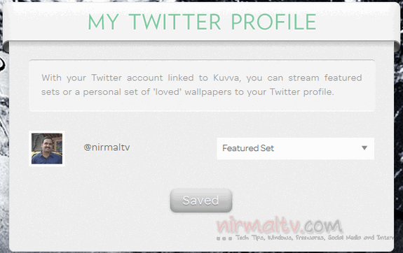 Twitter profile