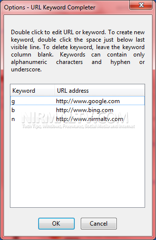 URL auto completer