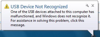 Fix Device Not Recognized Windows 10