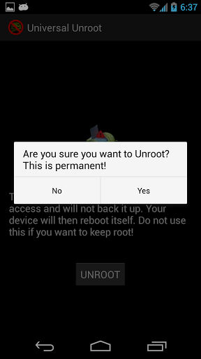 Unroot android phone