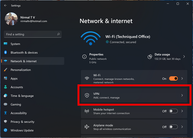 Create a VPN Connection in Windows 11