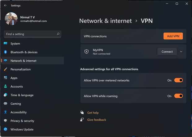 microsoft dart how to vpn